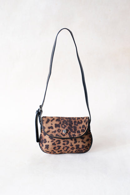 Classic Saddle Underarm Bag - Cocoa Leopard Print