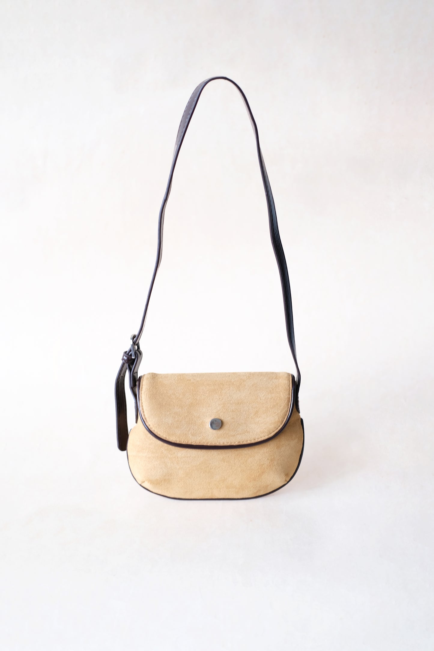 Classic Saddle Underarm Bag - Almond