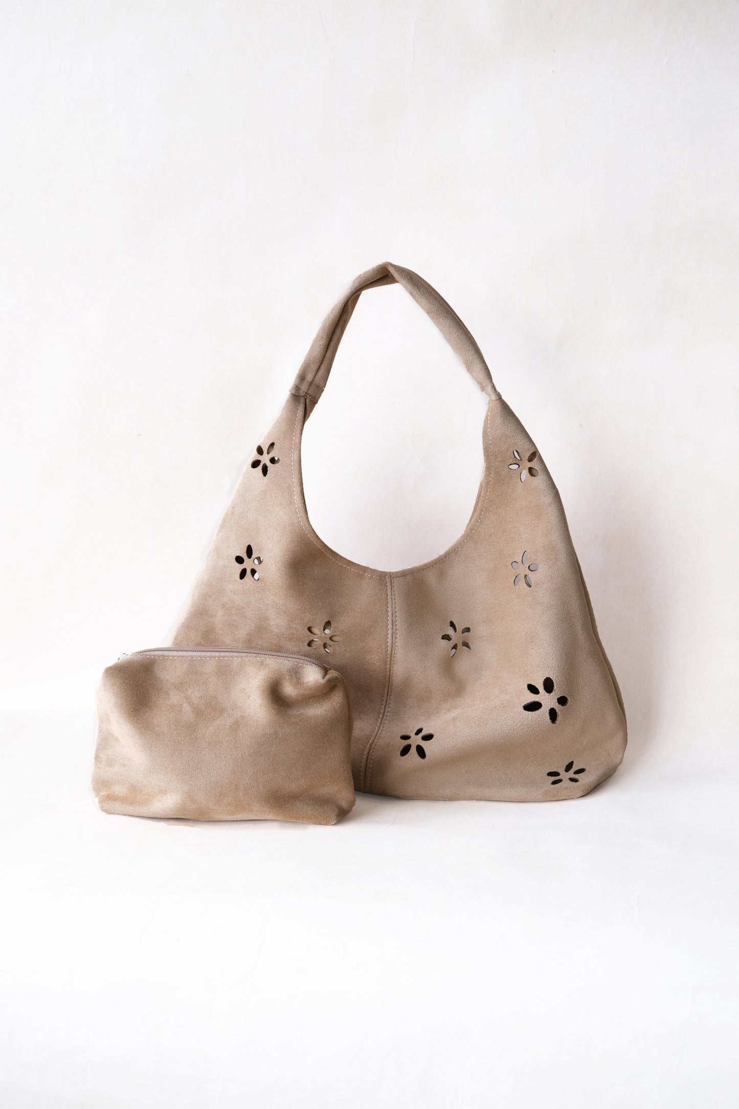 Chic Minimalist Shoulder Tote - Khaki