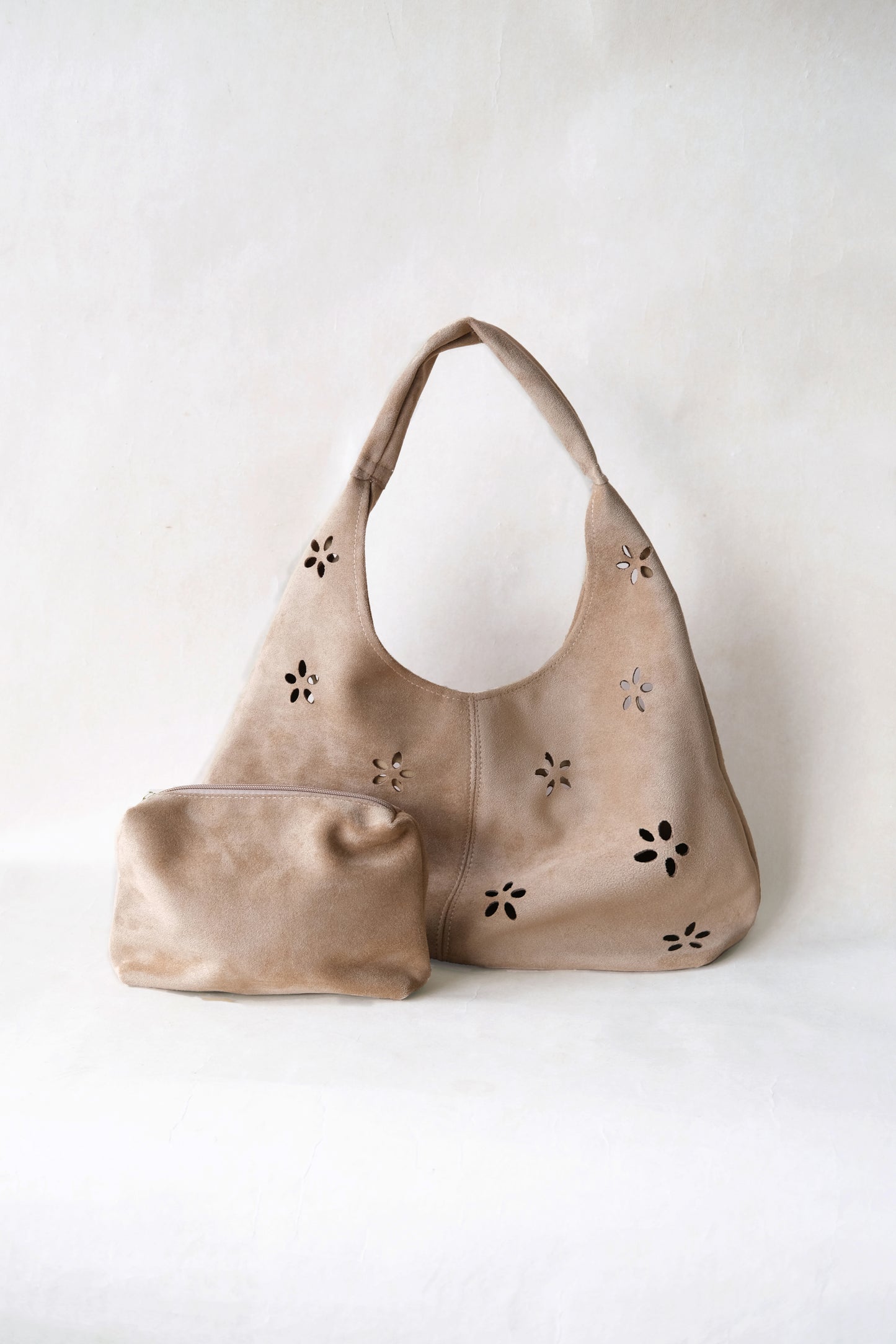 Chic Minimalist Shoulder Tote - Khaki