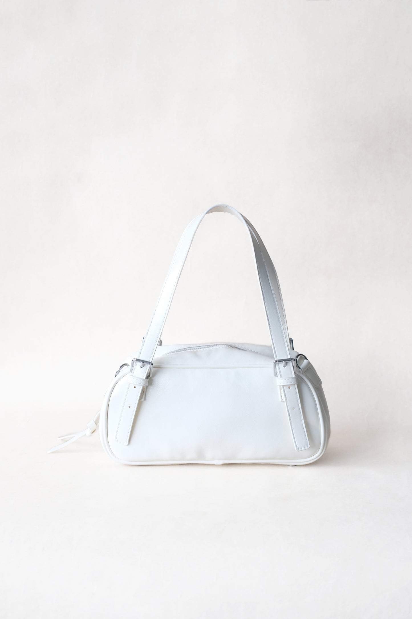 Vintage Baguette Shoulder Bag - Cream White