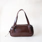 Vintage Baguette Shoulder Bag - Coffee