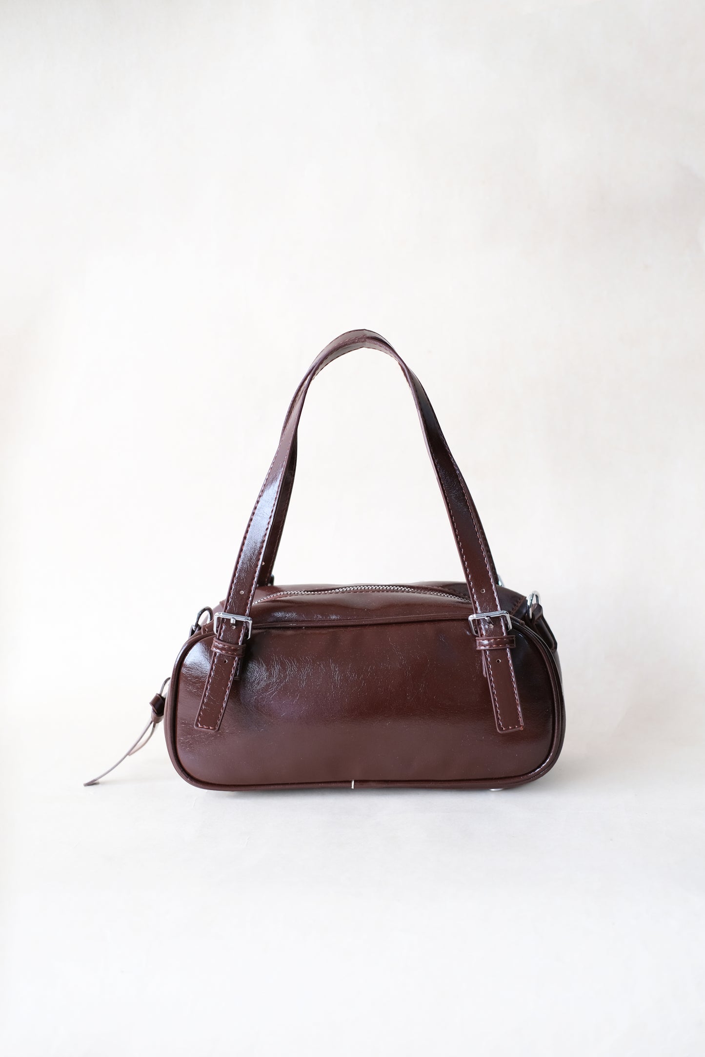 Vintage Baguette Shoulder Bag - Coffee