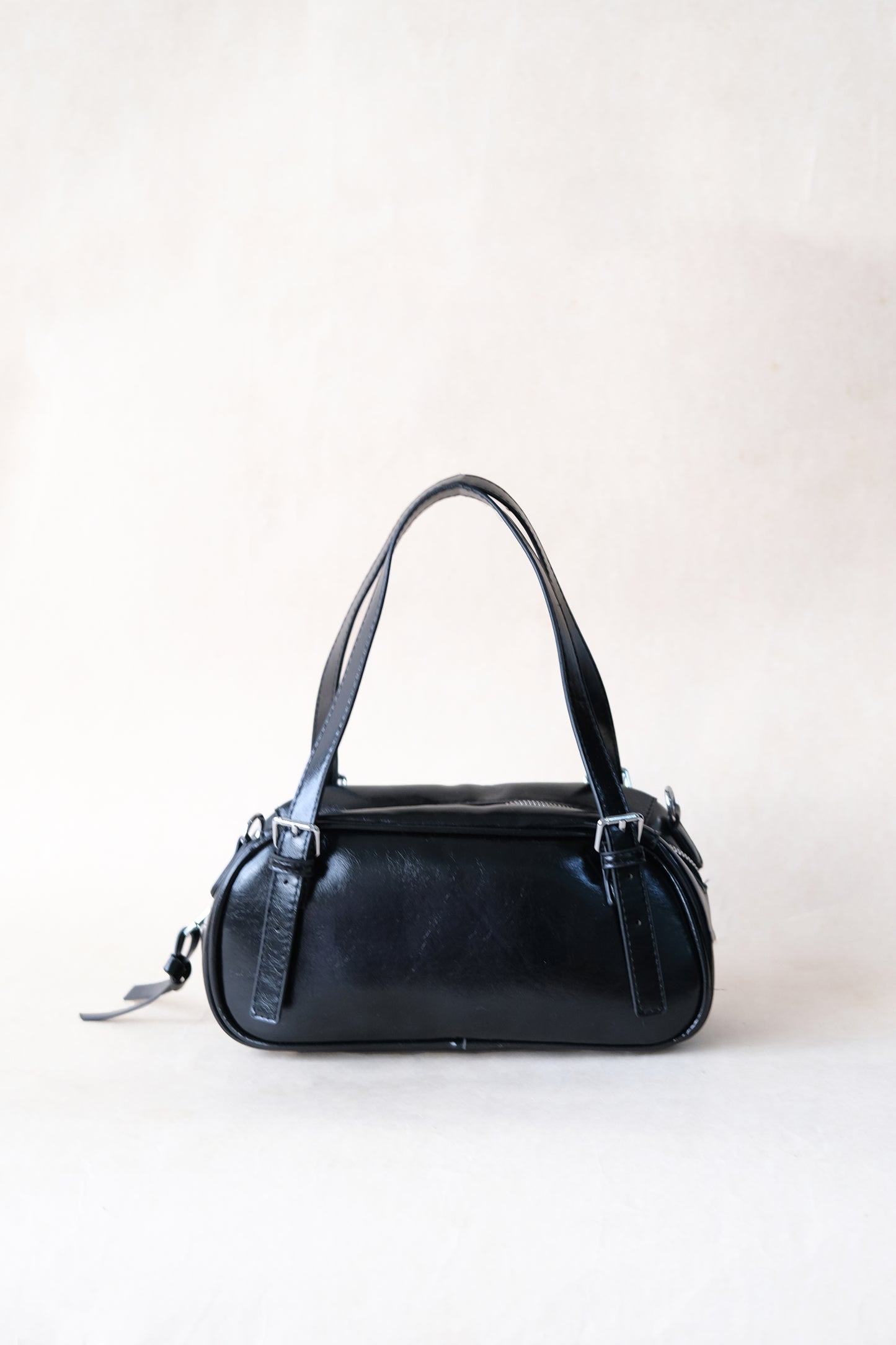 Vintage Baguette Shoulder Bag - Classic Black