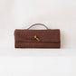 Artisan Crafted Flap Bag - Chestnut