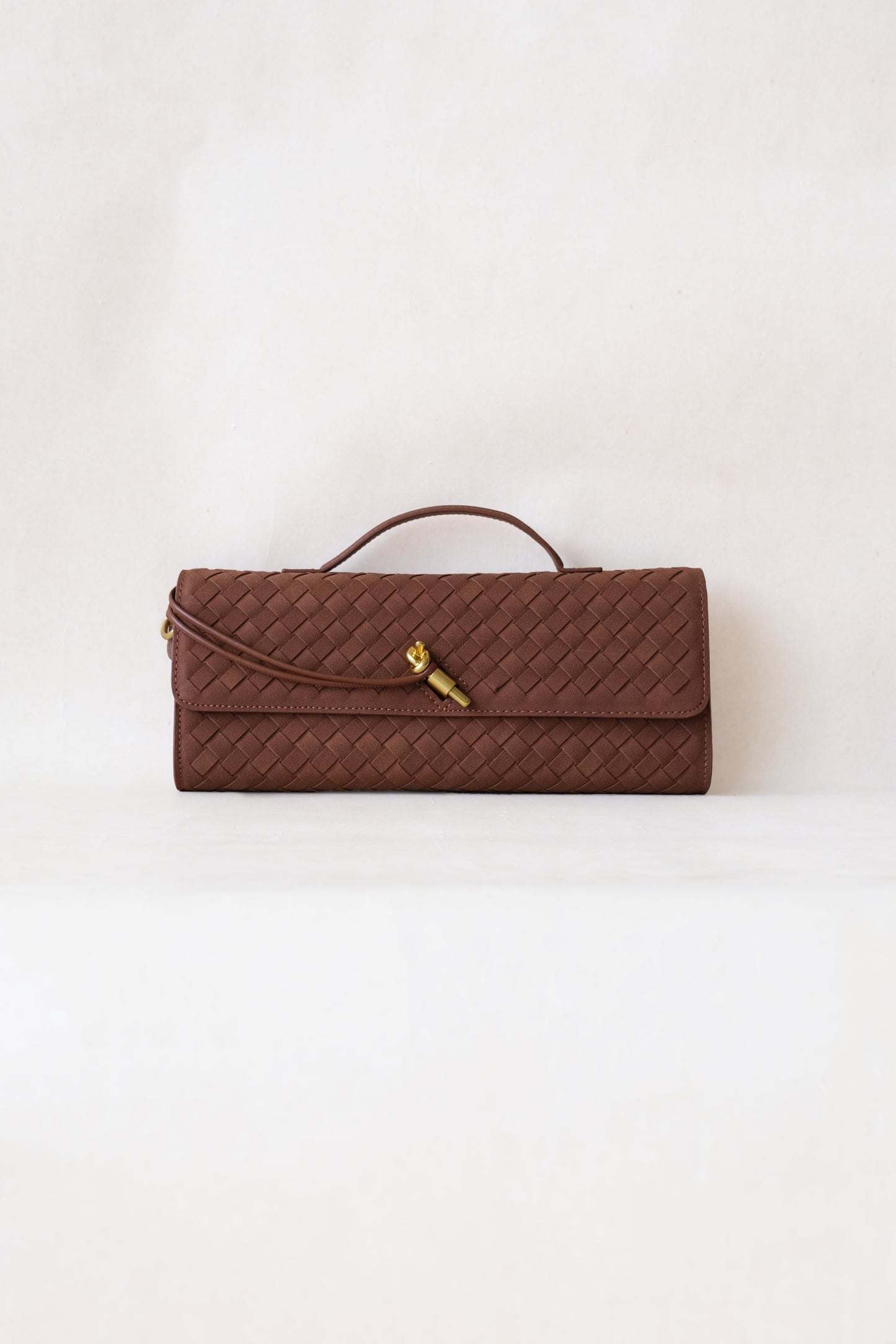 Artisan Crafted Flap Bag - Chestnut