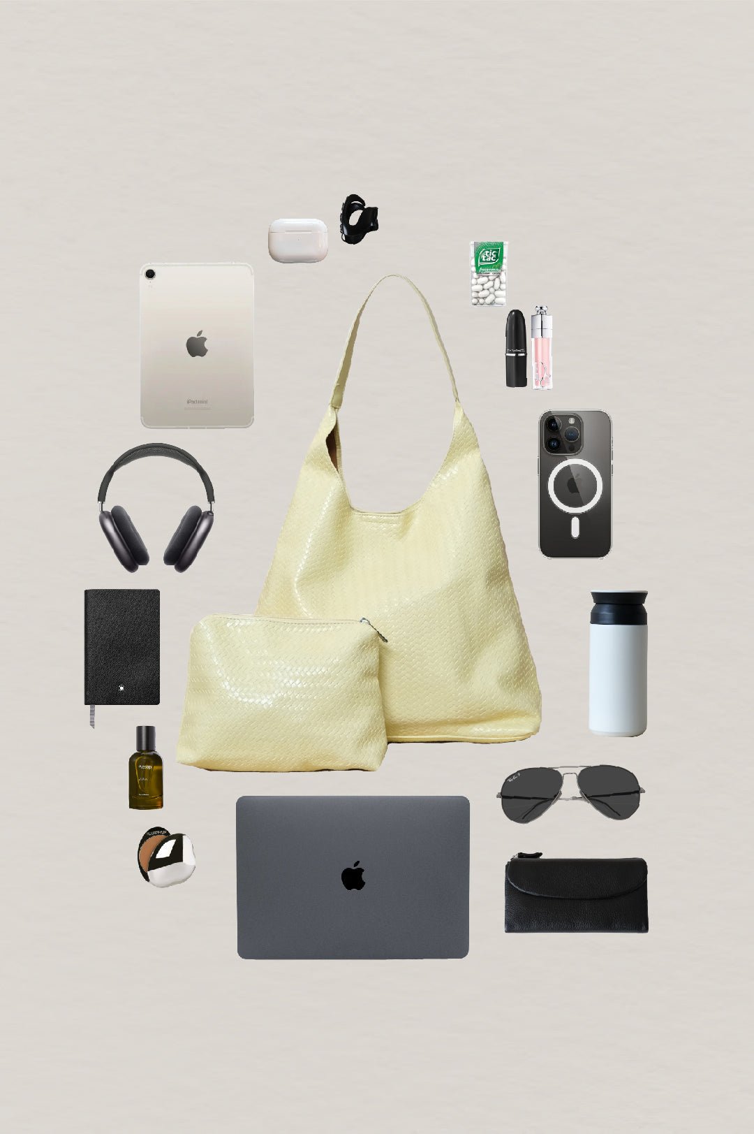 The Pure Elegance Tote - Light Yellow