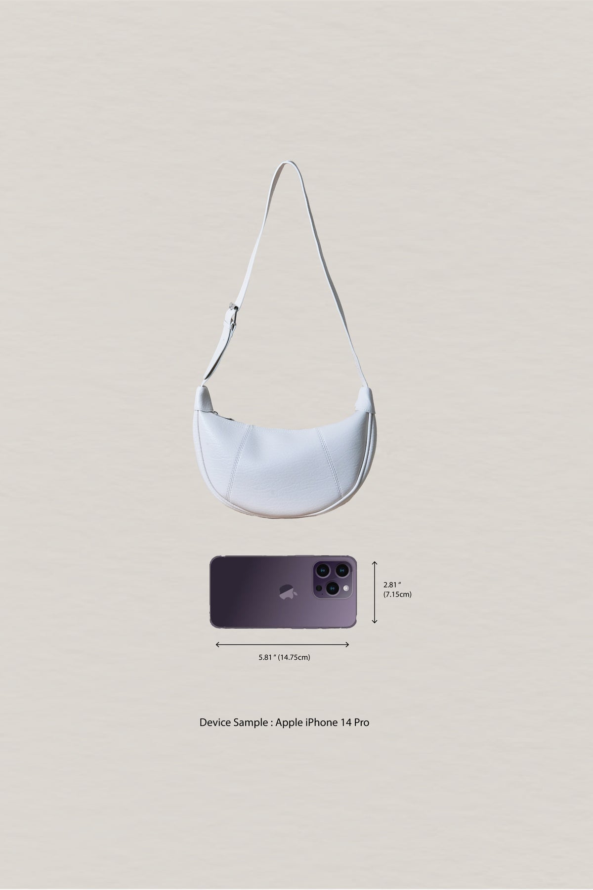 Everyday Soft Dumpling Bag - Cream White