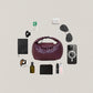 Artisan Aurelia Crescent Bag - Shinny Wine Red