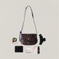 Classic Saddle Underarm Bag - Coffee Leopard