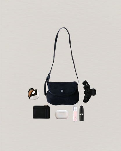 Classic Saddle Underarm Bag - Classic Black
