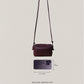 Artisan Elegance Box Bag - Shinny Wine Red