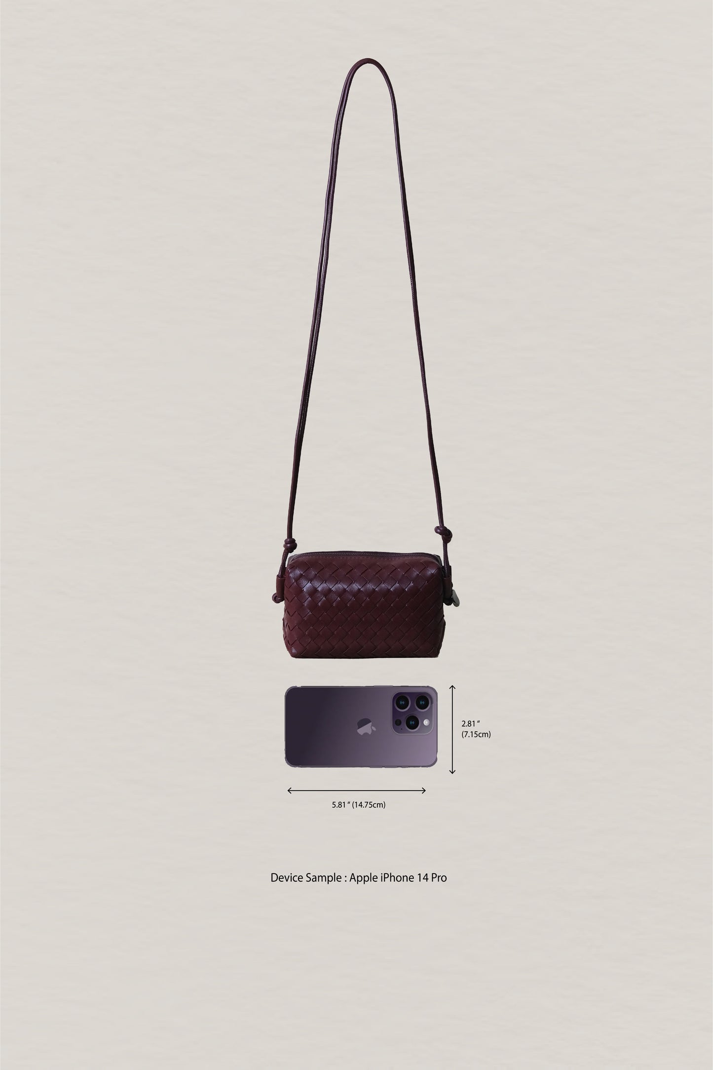 Artisan Elegance Box Bag - Shinny Wine Red