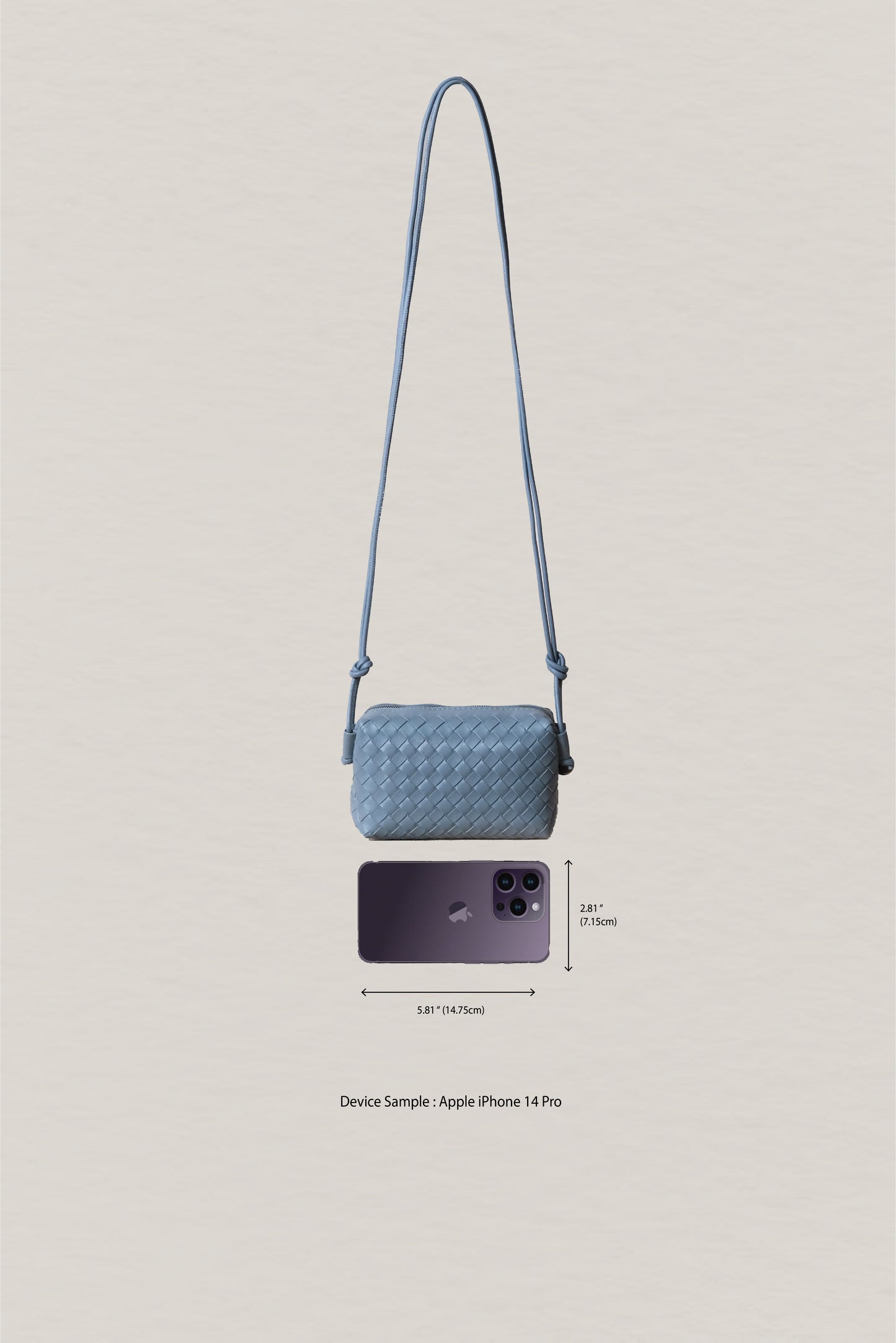 Artisan Elegance Box Bag - Dusty Blue