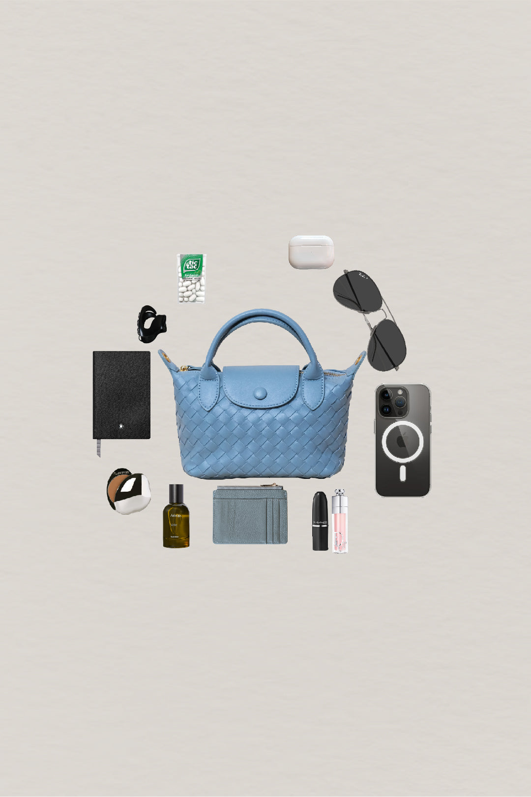 Artisan Véra Mini Carry Bag - Dusty Blue
