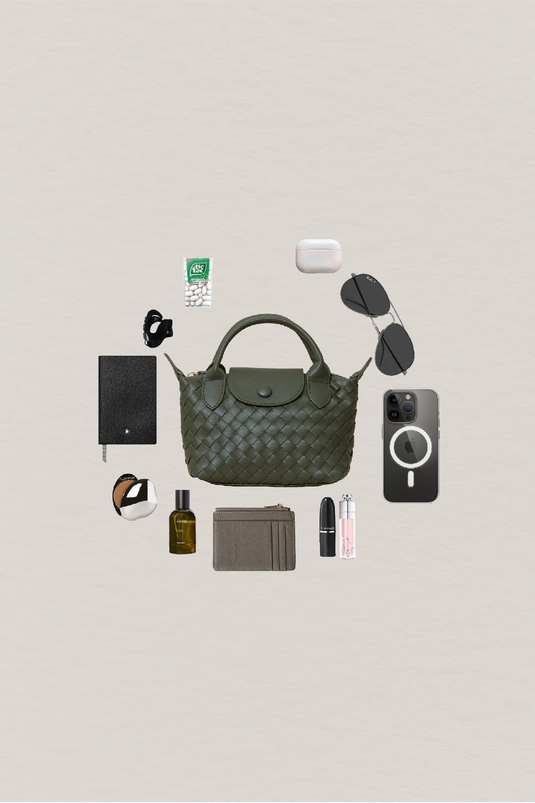 Artisan Véra Mini Carry Bag - Olive Green