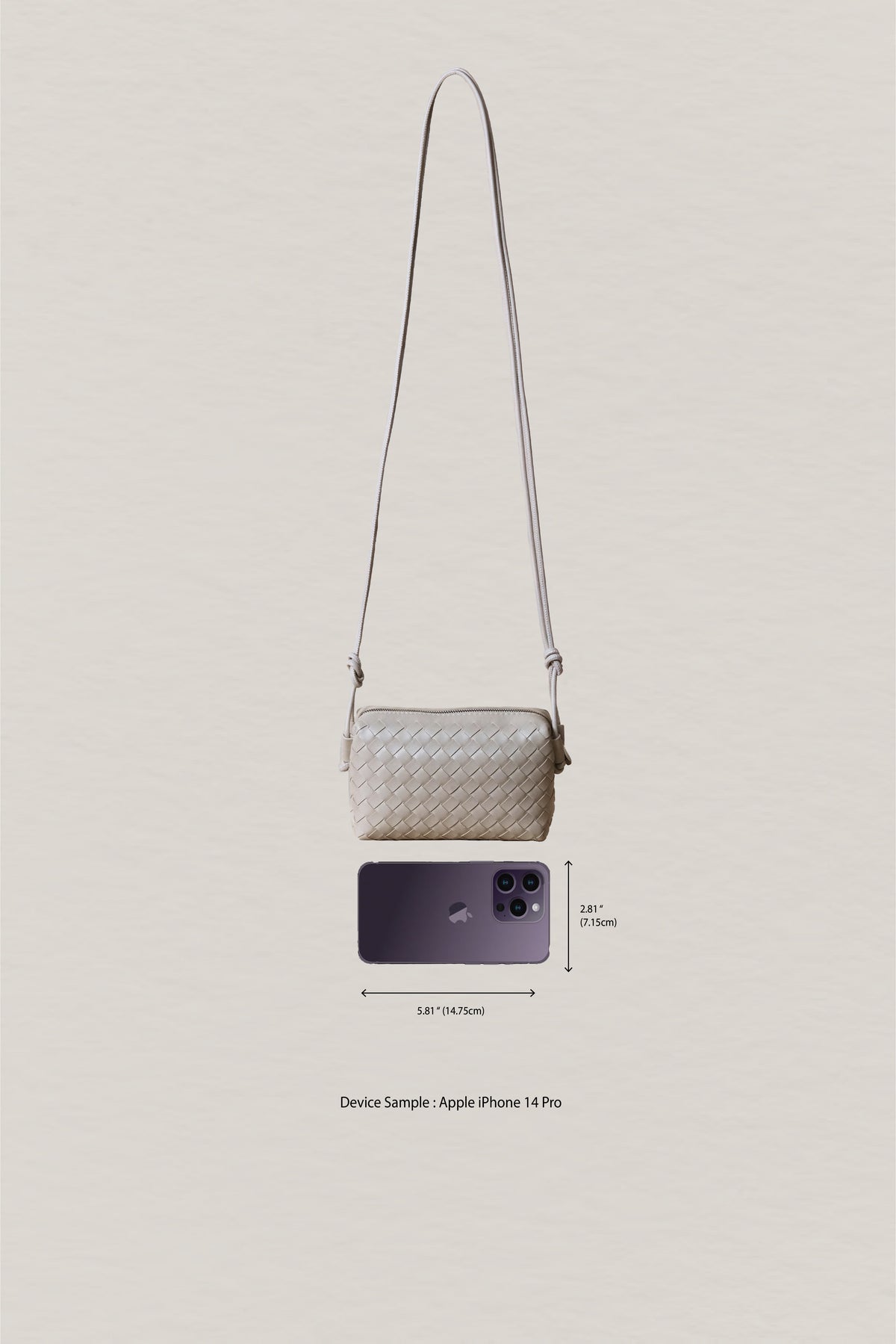 Artisan Elegance Box Bag - White Sand