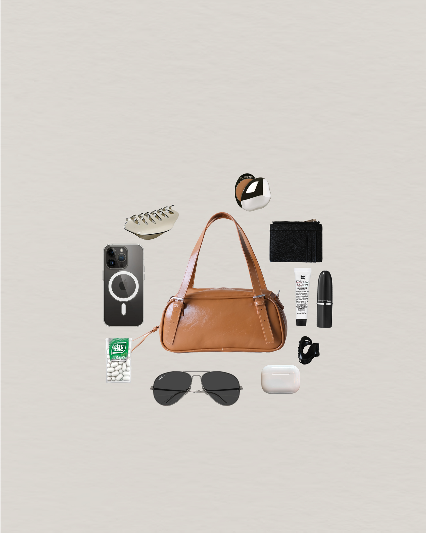 Vintage Baguette Shoulder Bag - Chestnut