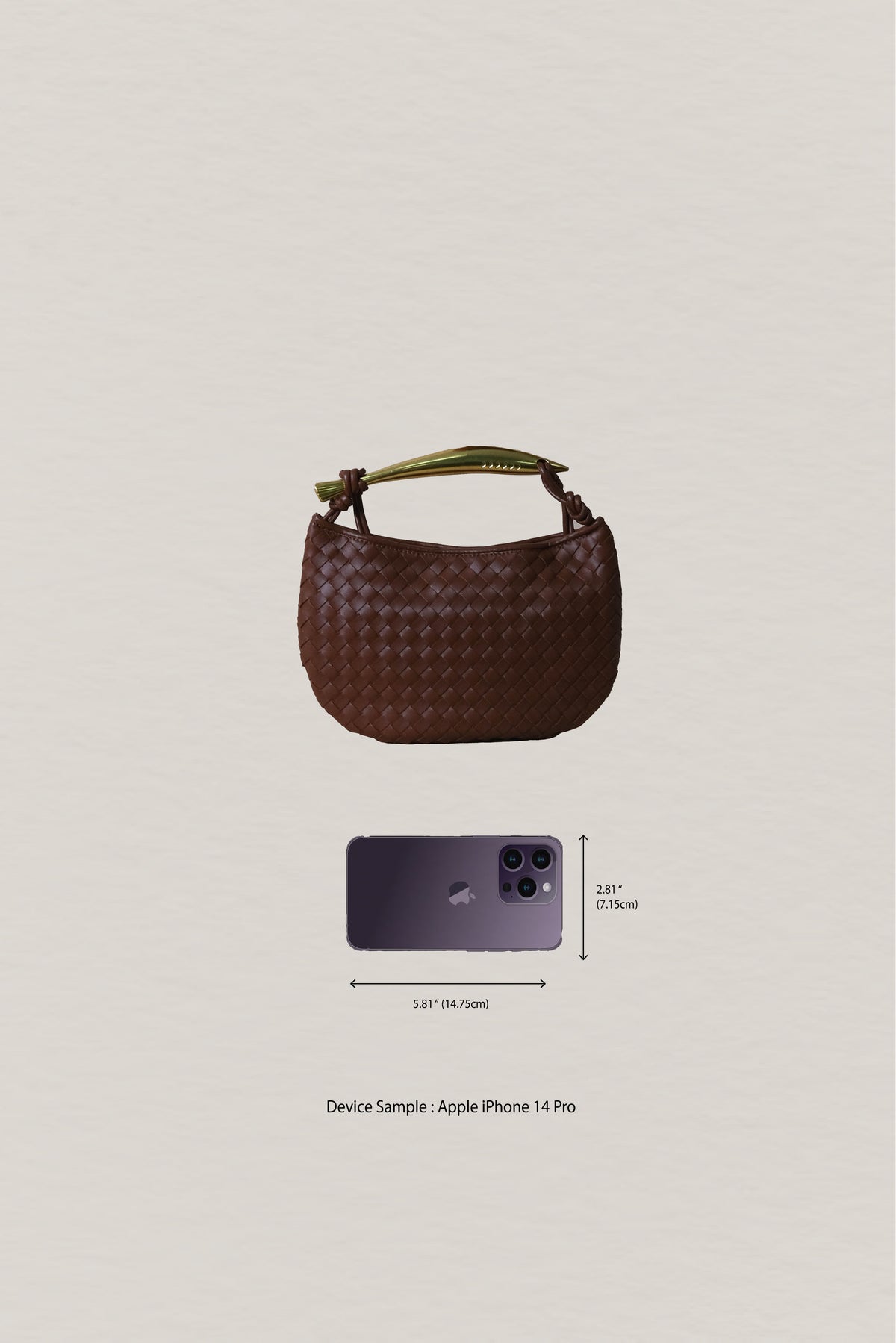 Artisan Classic Dumpling Bag - Shinny Chestnut