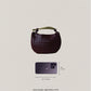 Artisan Classic Dumpling Bag - Shinny Wine Red