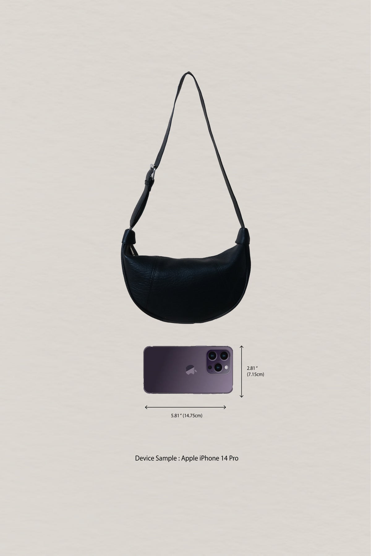 Everyday Soft Dumpling Bag - Classic Black