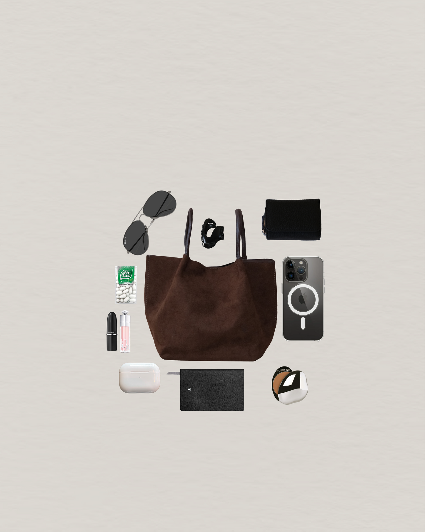 Claudine Basket Bag - Matte Coffee