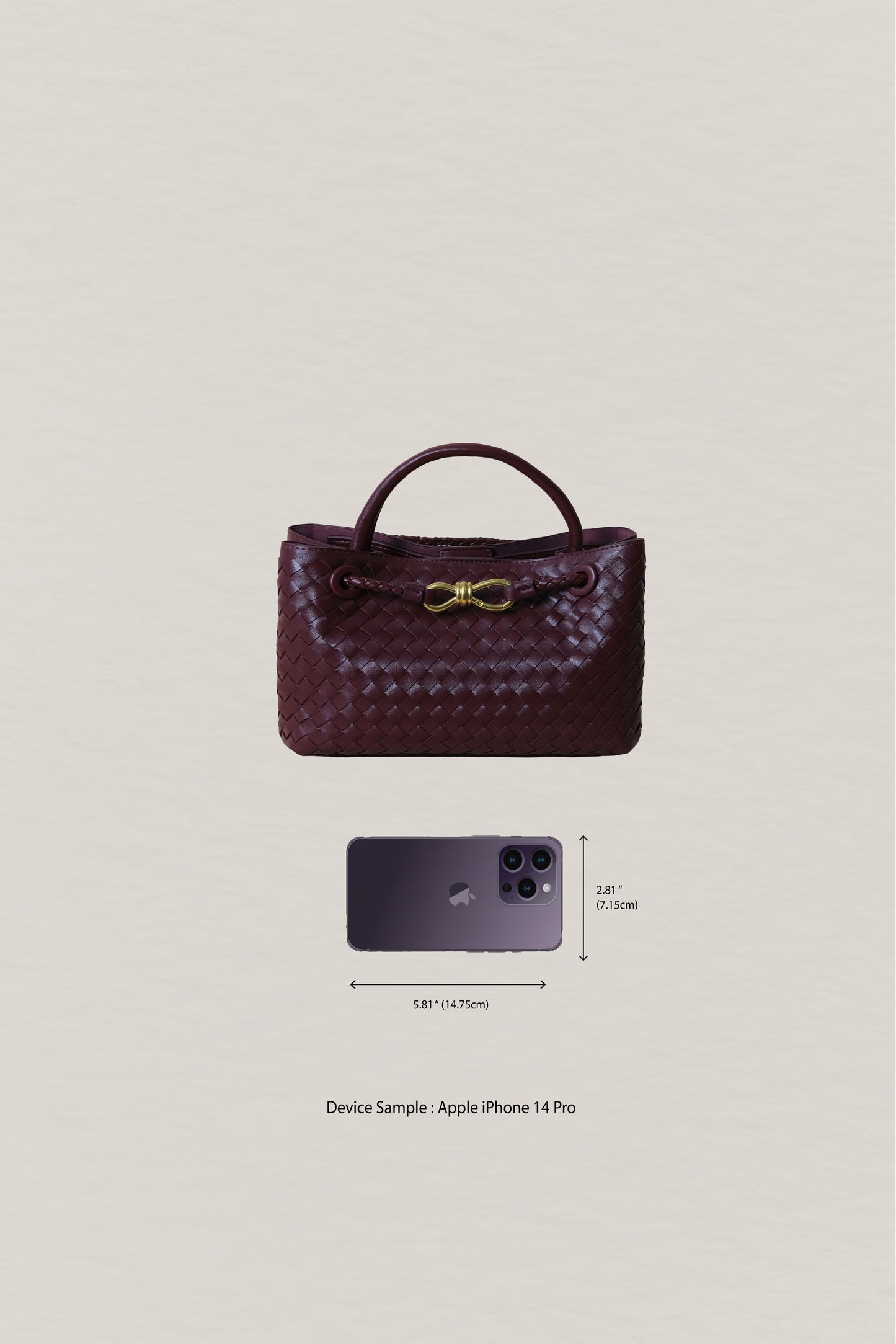 Artisan Grace Tote - Shinny Wine Red