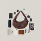 The Signature Crescent Bag - Coffee