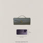 Artisan Crafted Flap Bag - Shinny Olive Green