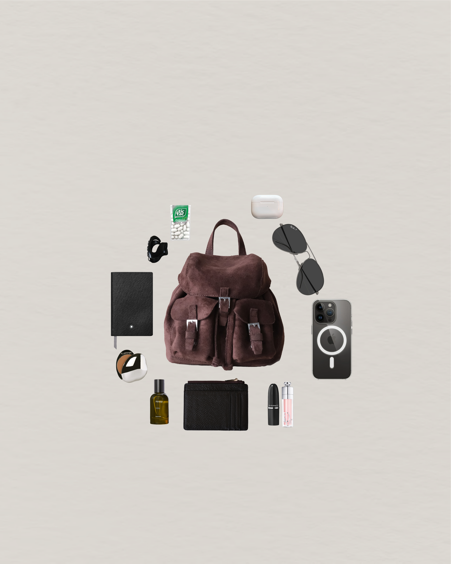 Camille Petite Backpack - Coffee