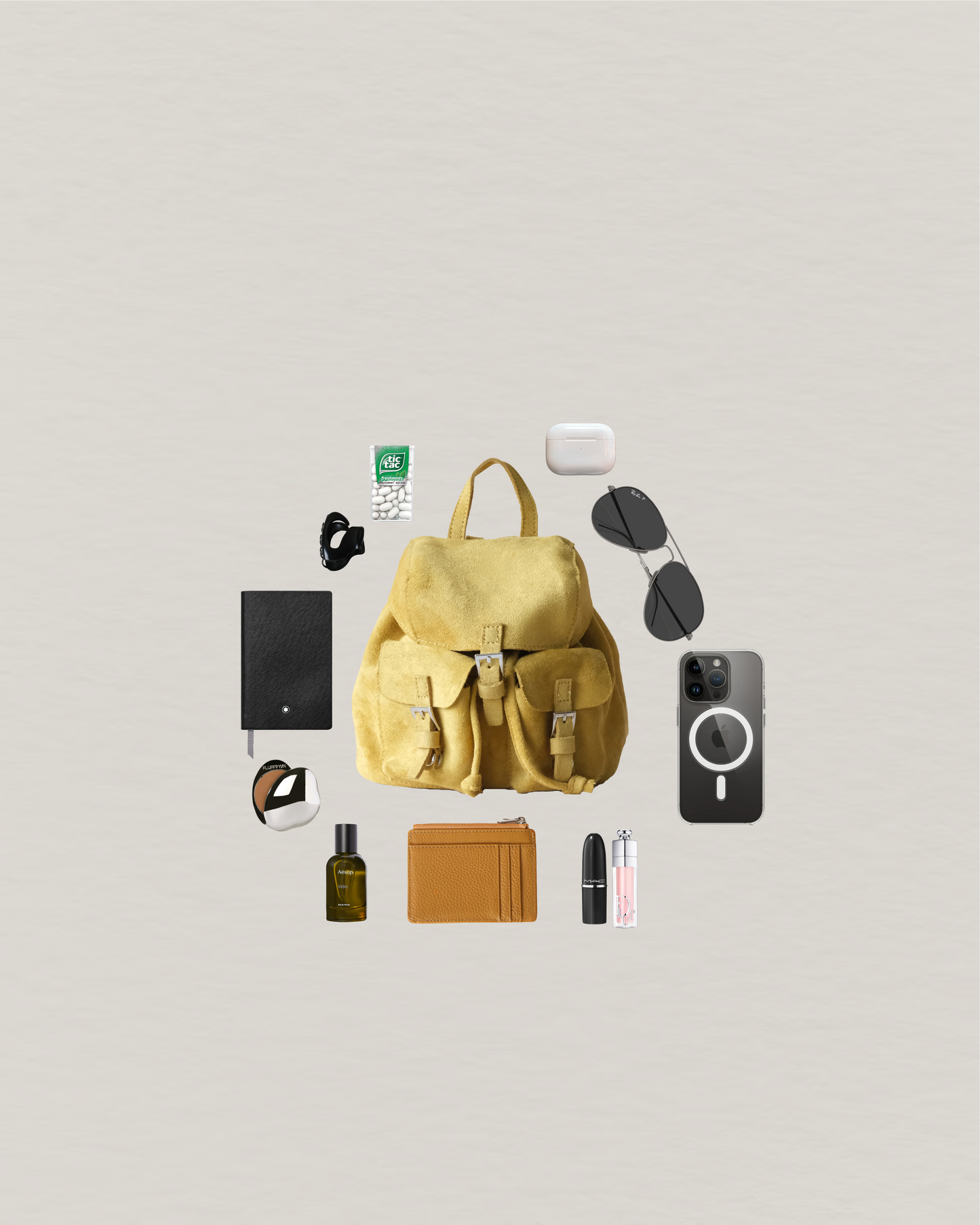 Camille Petite Backpack - Yellow