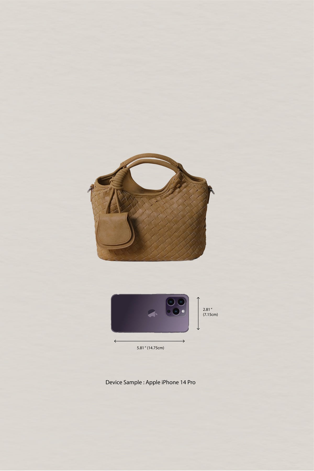 Artisan Claire Basket Bag - Apricot Yellow