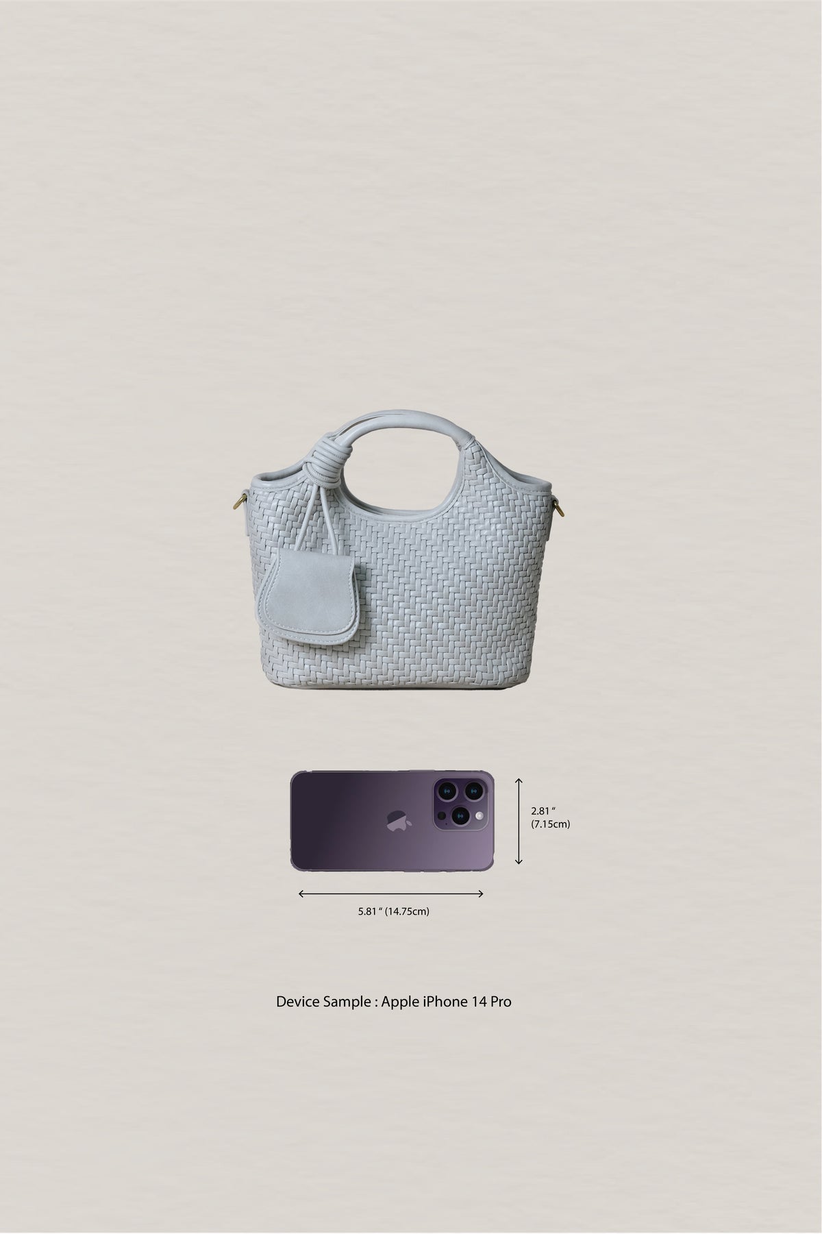 Artisan Sophia Basket Bag - White