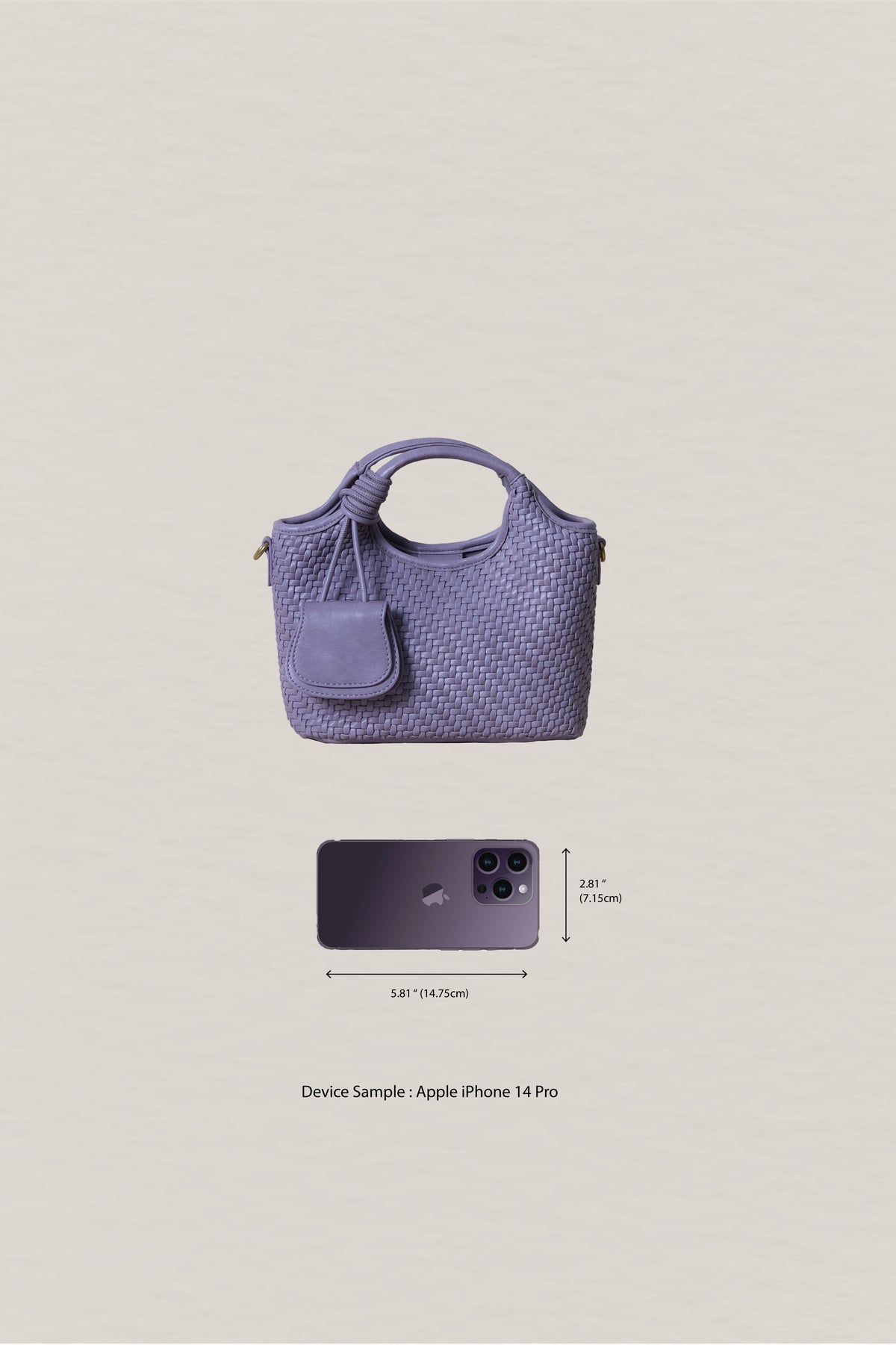 Artisan Sophia Basket Bag - Lavender Purple