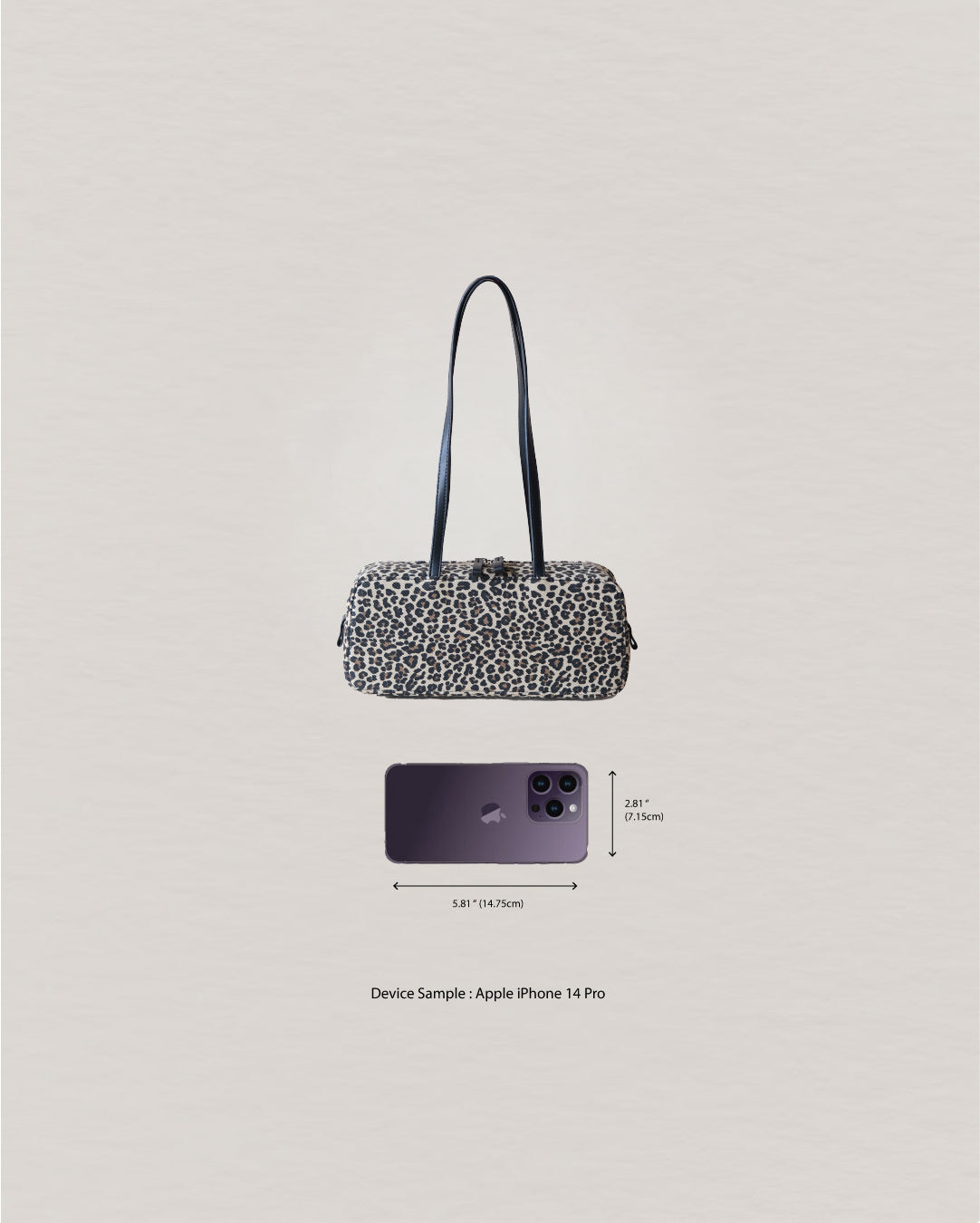 Éclat Everyday Shoulder Bag - Apricot Leopard