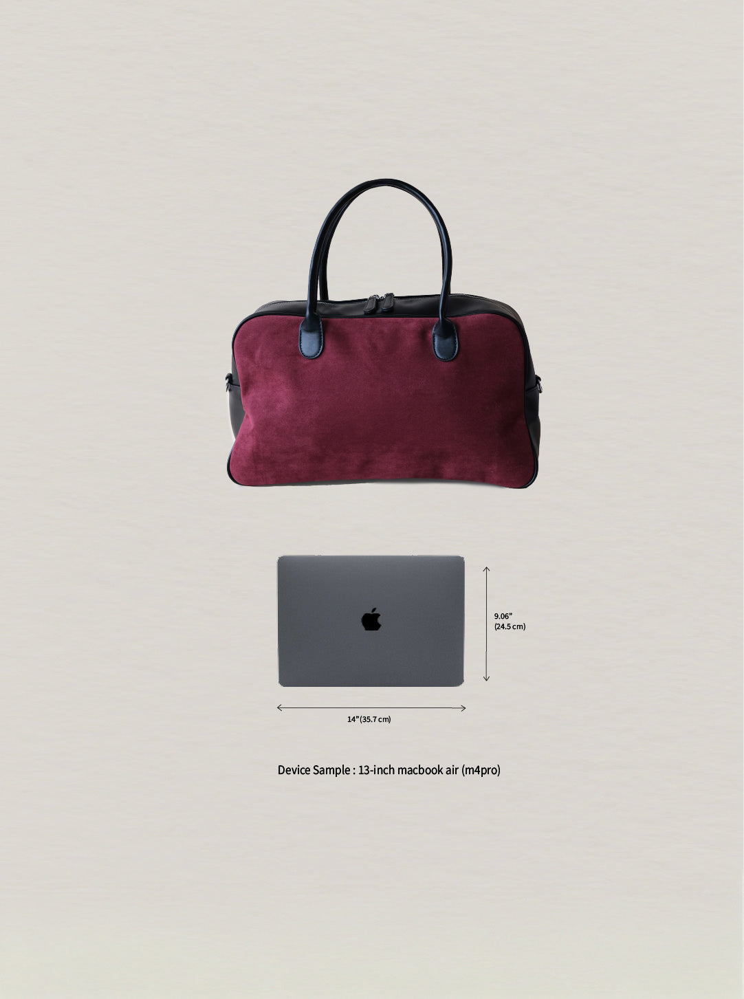 The Atelier Soft Tote - Wine Red