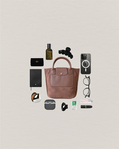 The Chérie Bucket Bag - Chestnut