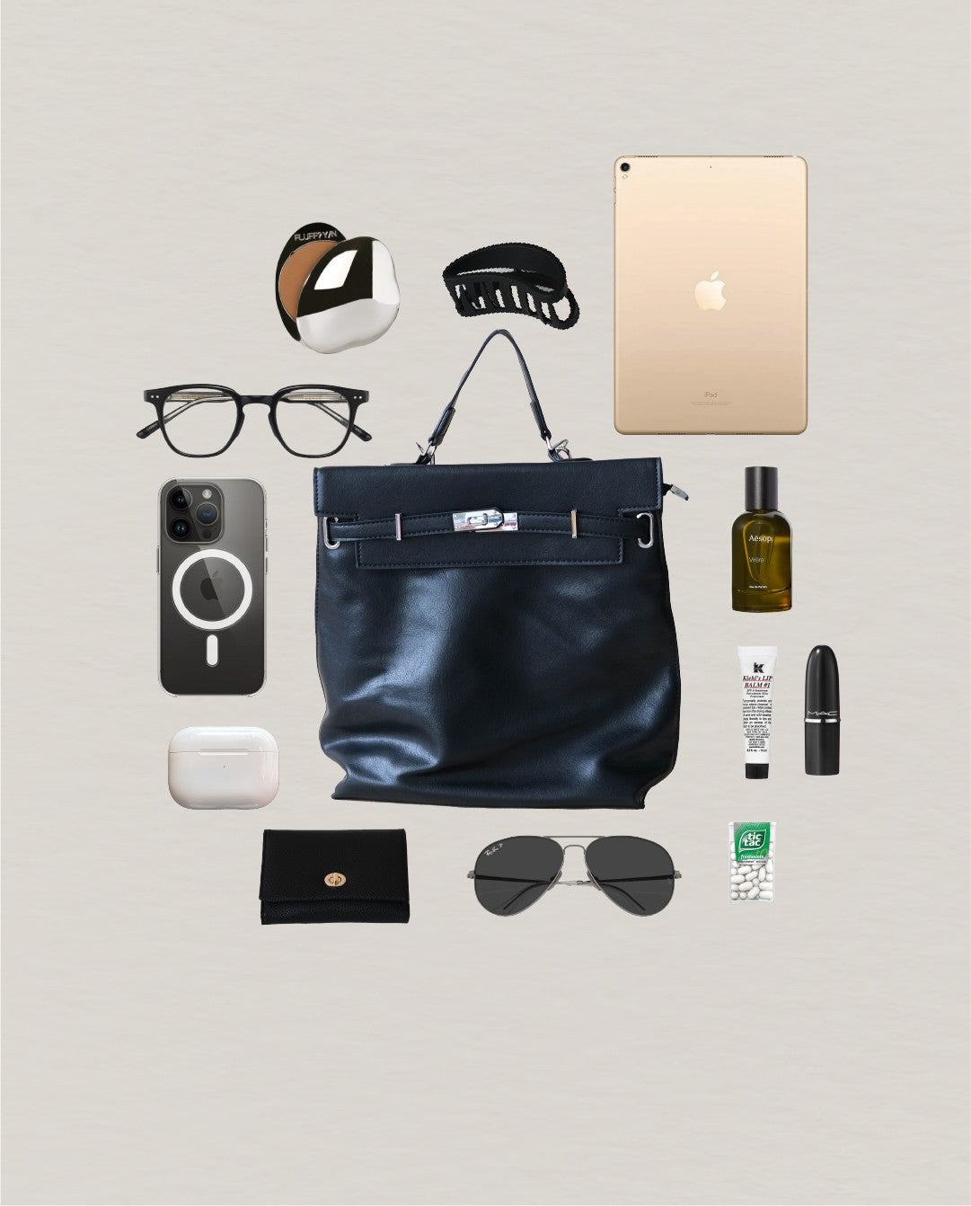 The Vivienne Backpack Tote - Classic Black