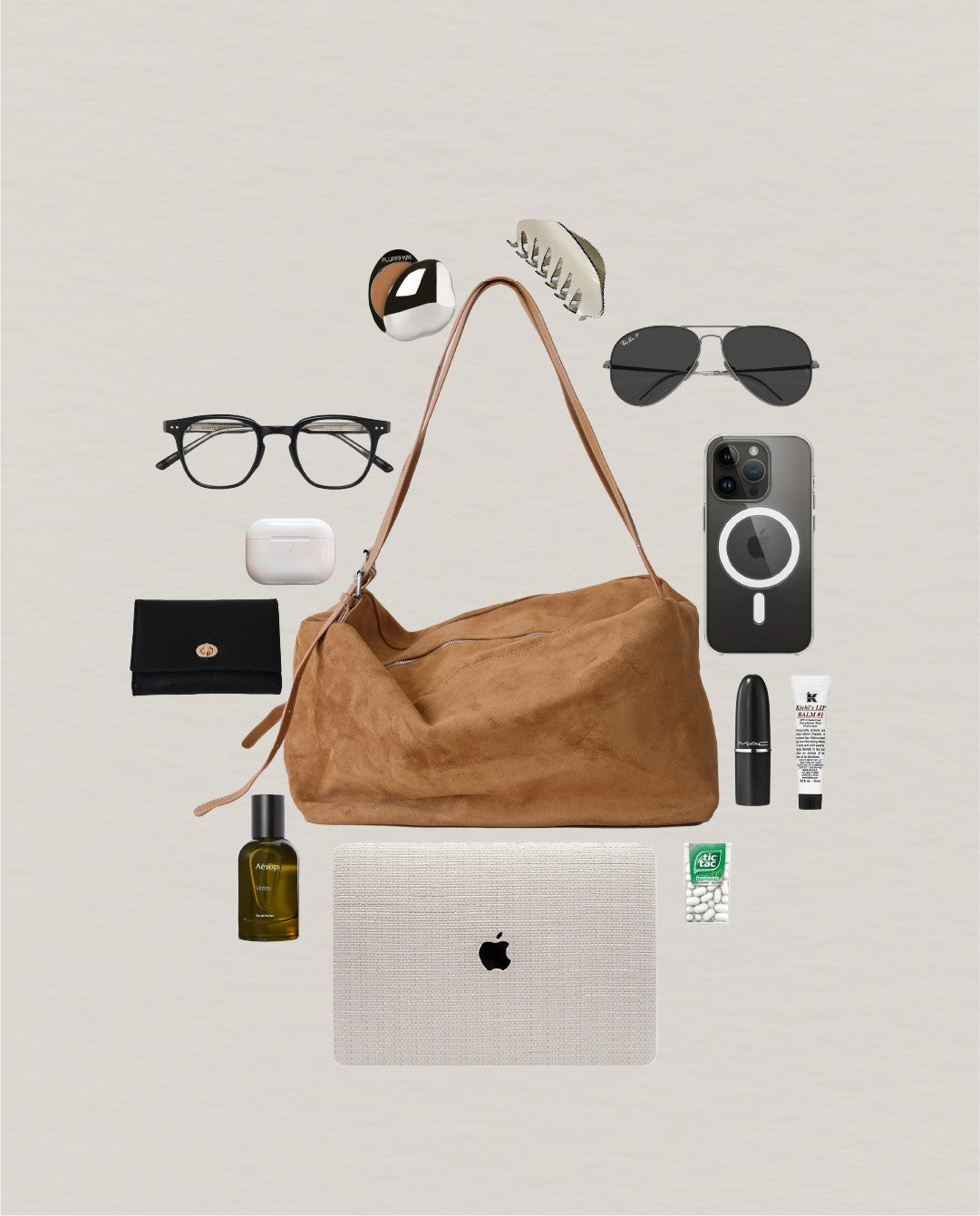 Urban Classic Suede Weekender - Chestnut