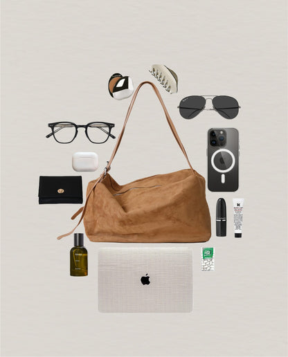 Urban Classic Suede Weekender - Chestnut