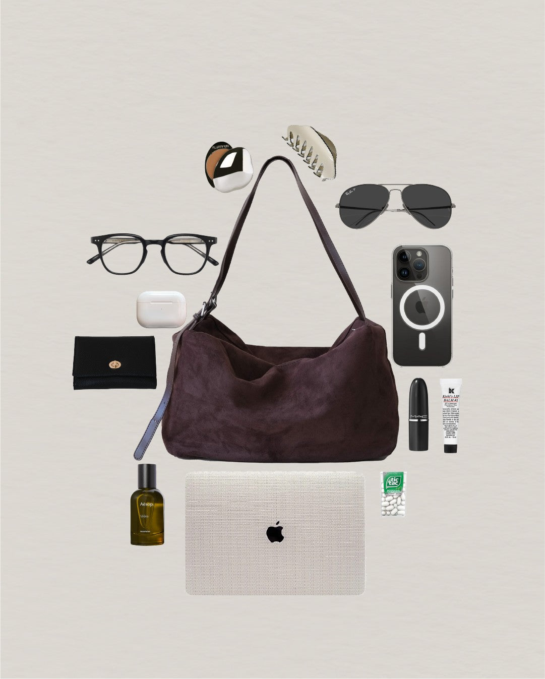 Urban Classic Suede Weekender - Coffee