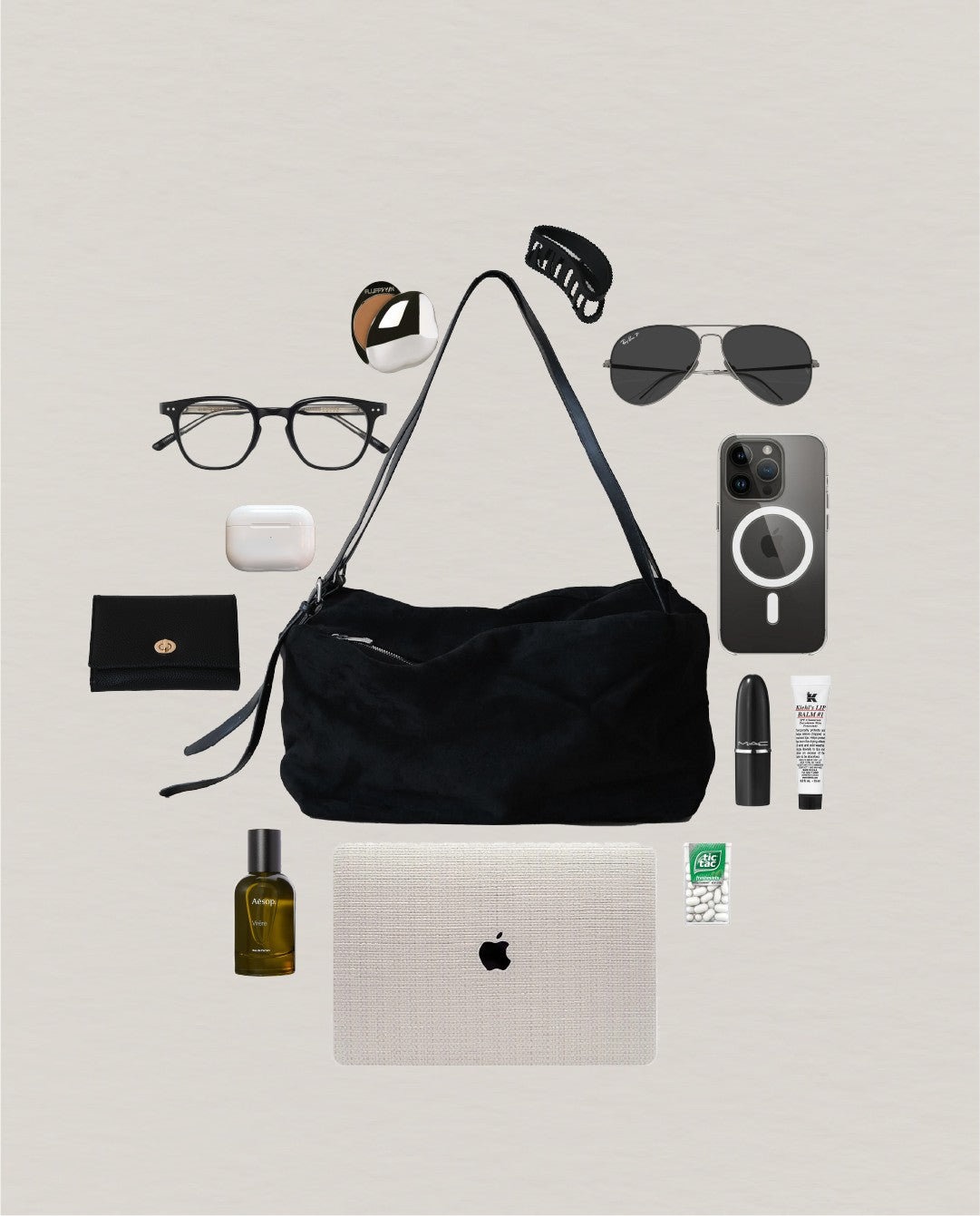 Urban Classic Suede Weekender - Classic Black