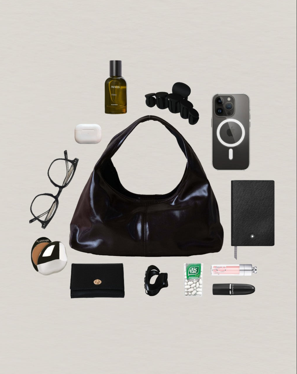 The Eloise Hobo - Dark Chocolate