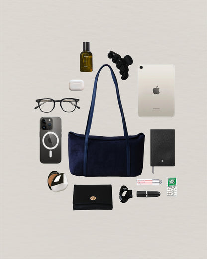 Matte Épure Carry Tote - Dark Blue