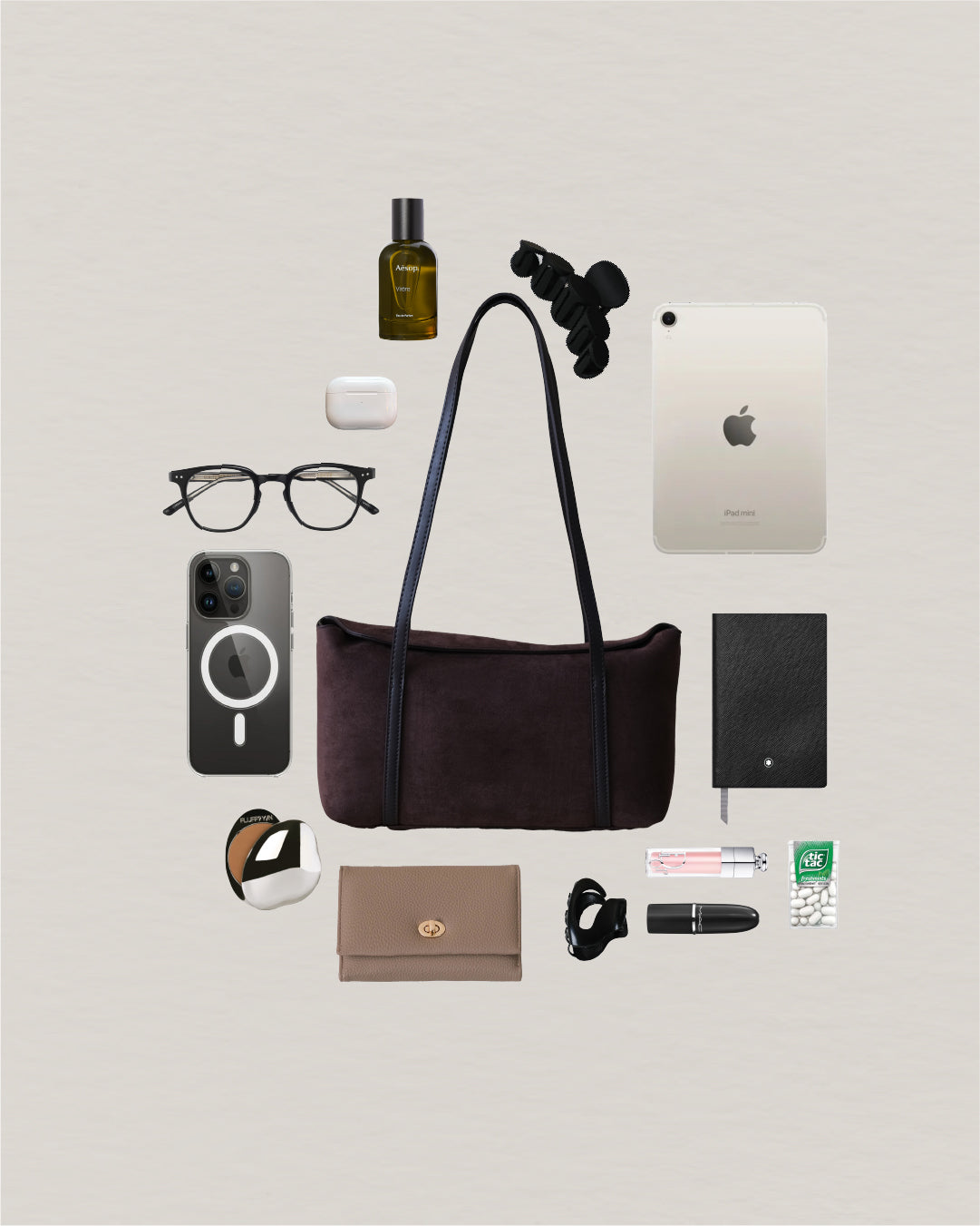 Matte Épure Carry Tote - Dark Coffee