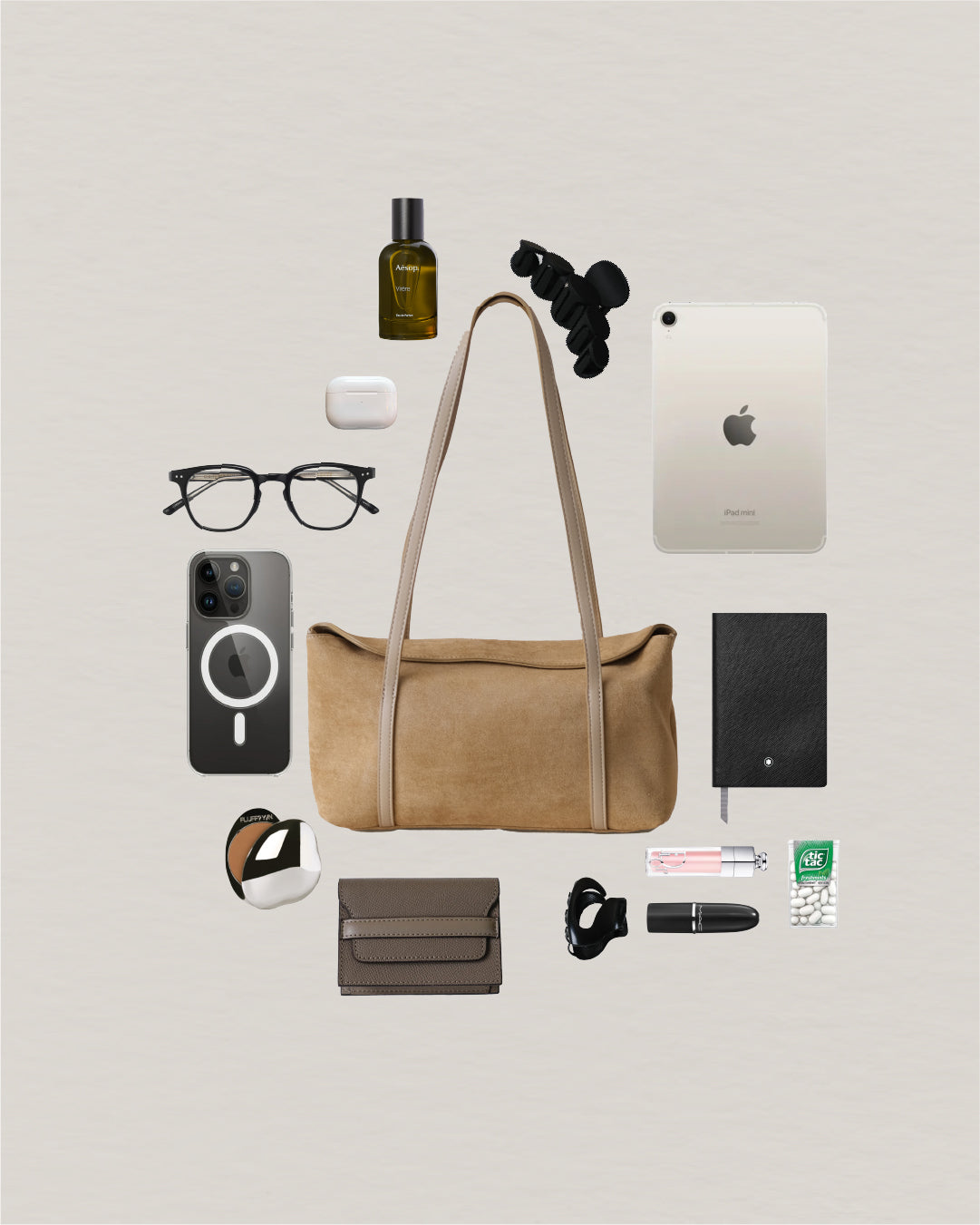 Matte Épure Carry Tote - Khaki