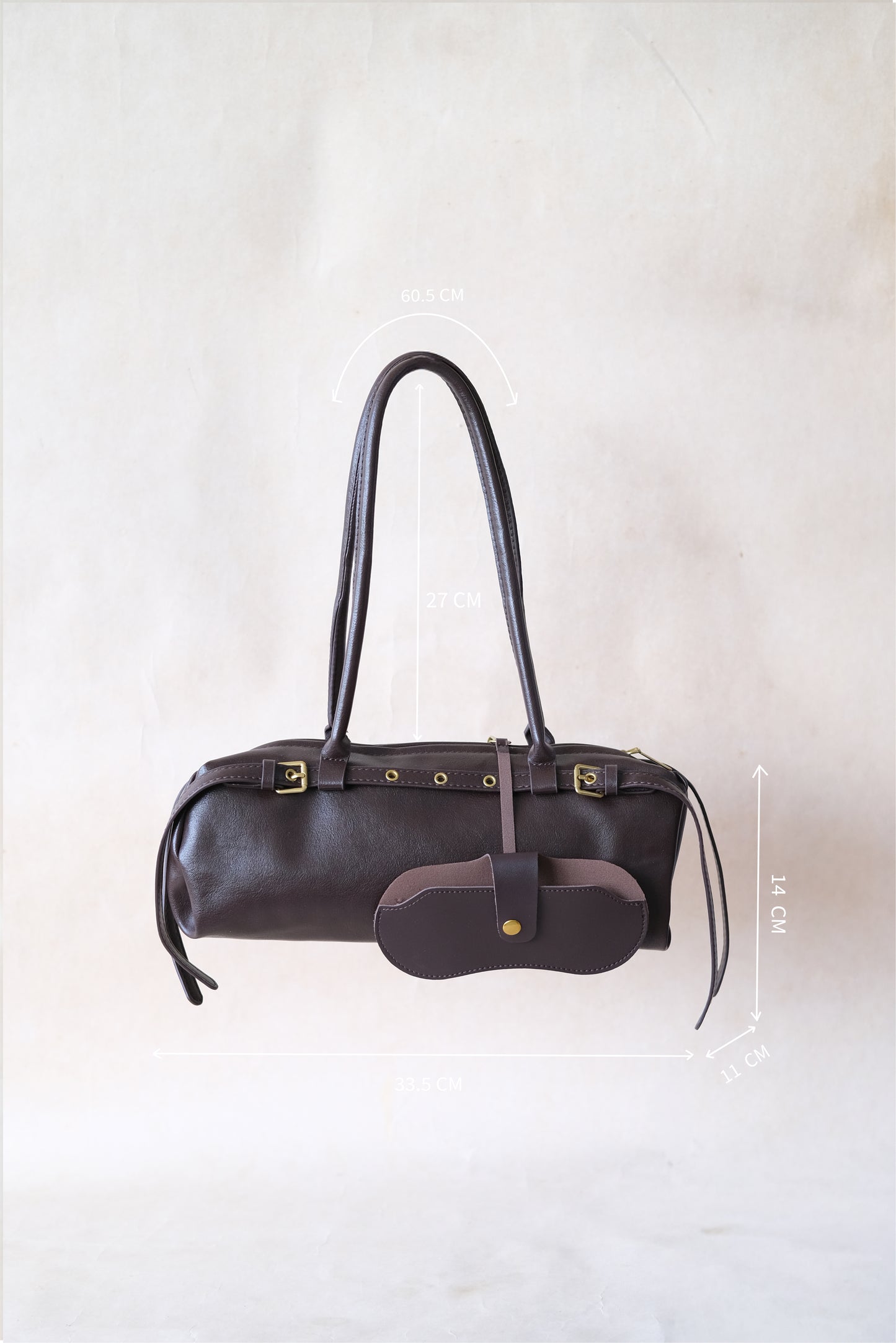 Aurora Classic Dome Bag- Dark Coffee