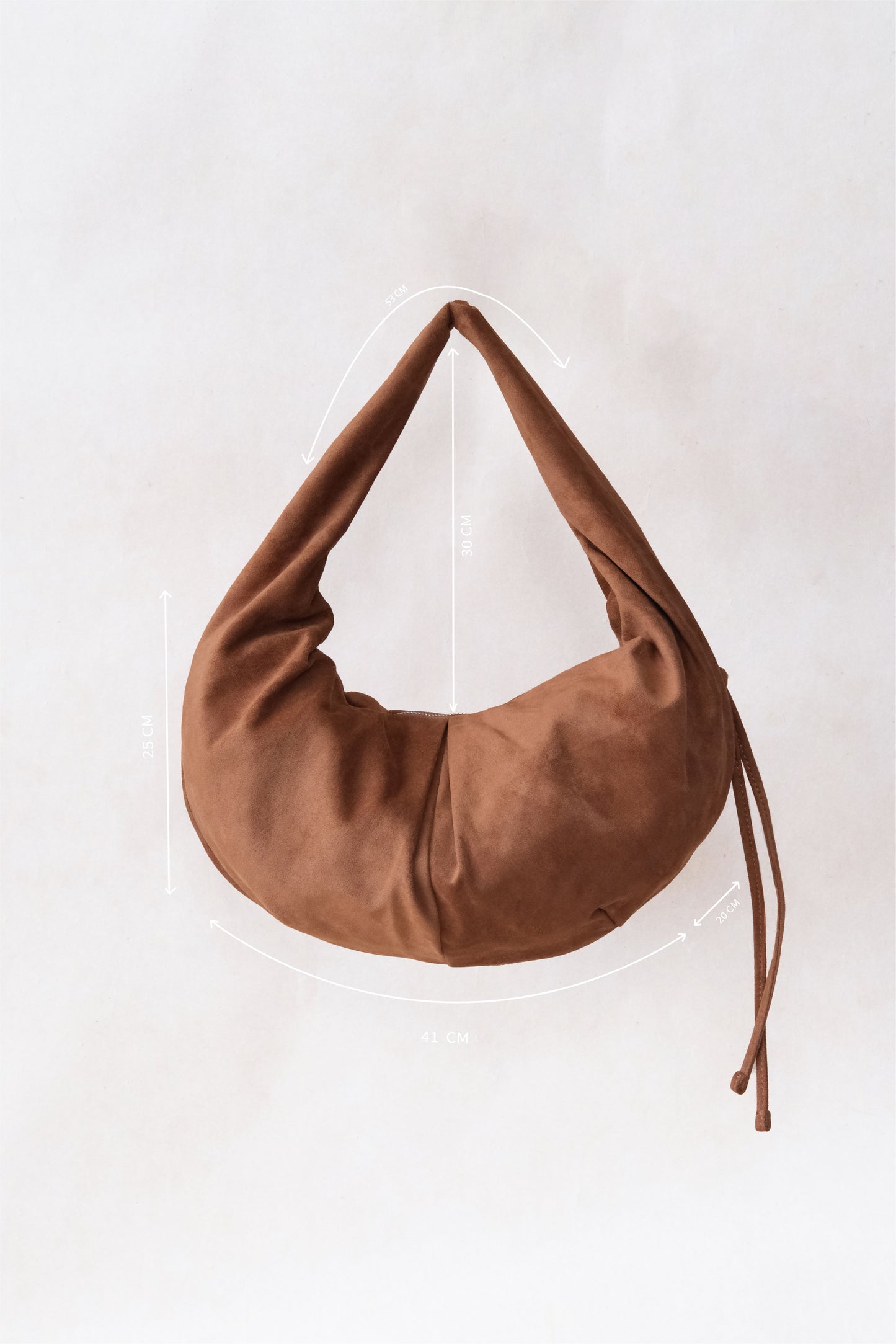 The Signature Crescent Bag - Chestnut