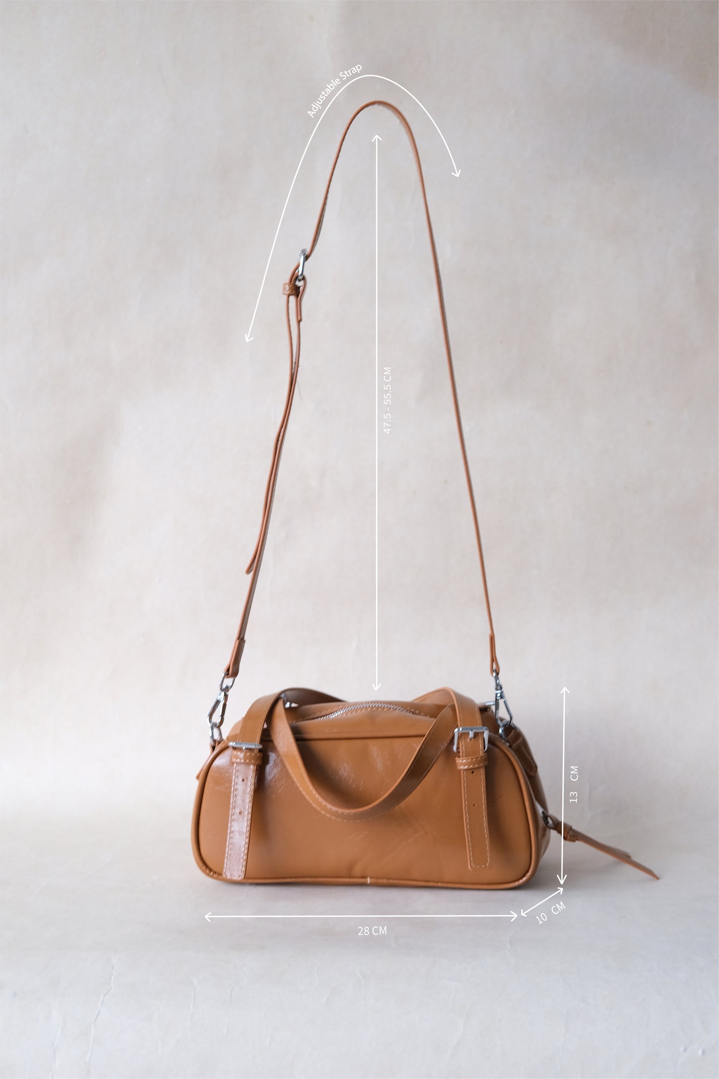 Vintage Baguette Shoulder Bag - Chestnut