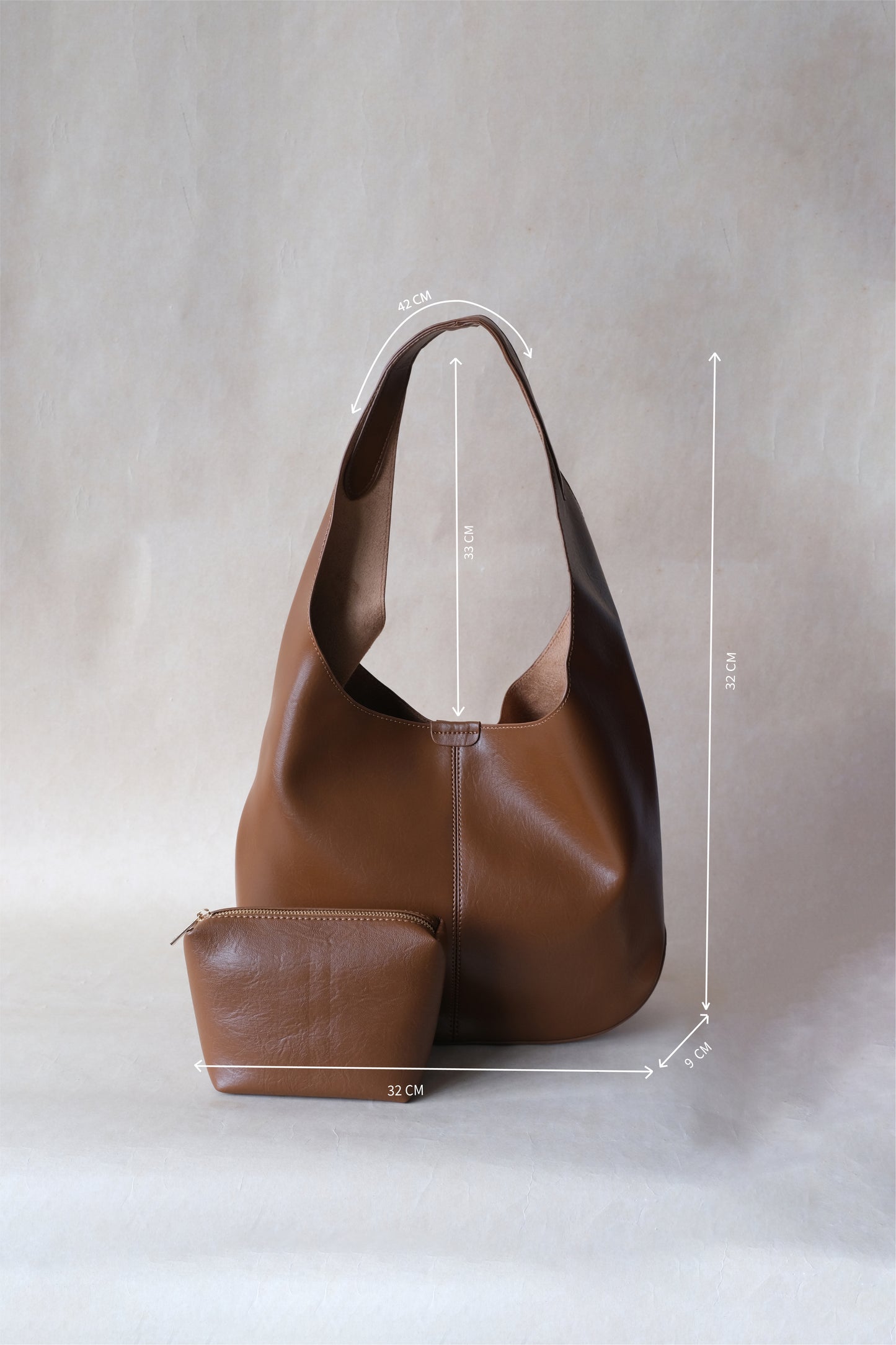 Lucie Soft Carryall - Chestnut